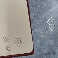 مهر سیلیکونی - گل و پروانه