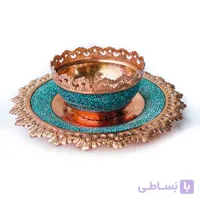 ست کاسه و بشقاب 25 سانتی فیروزه کوب ا قیمت به شرط خرید تیمی