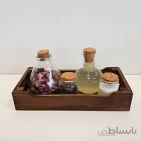 جعبه چوبی طرح ایکیا مدل h5 رنگ قهوه ای