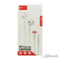 هندزفری باسیم Pro One Type C مدل M11-سفید ا handsfree