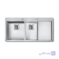 سینک ظرفشویی توکار اخوان ا Akhavan Double Bowl Sink 354 کد 313485