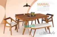 میز ناهار خوری 4 نفره مدل مارال