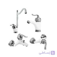 ست شیرآلات مدل قاصدک سفیدکروم