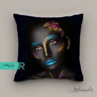 کوسن مخمل طرح پرتره کد7