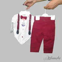 ست مجلس پسرانه نوزادی ترک 4تکه کد :9111
