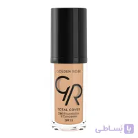 کرم پودر و کانسیلر توتال کاور گلدن رز شماره 04 ا Golden Rose Totl Cover 2in1 Foundation & Concealer No. 04