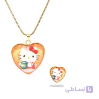 نیم ست گردنبند و گوشواره طرح کیتی
