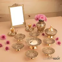 ست هفت سین برنجی طلایی کد 252
