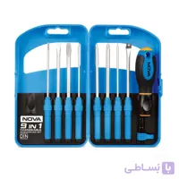 پیچ گوشتی خانواده نووا 9 پارچه 1341