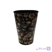 لیوان کافی درب دار پلاستیکی کد 24K-17