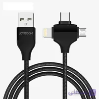 کابل شارژ ۳ خروجی آیفون/اندروید/تایپ سی ۱٫۲ متری جویروم JOYROOM 3in1 S-L317