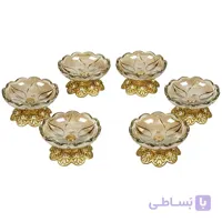 مجموعه ظروف هفت سین 6 پارچه چشمه نور کد C2961/A آنتیک