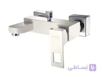 شیرآلات درخشان مدل جزیره (سفید کروم*حمام (دوش))