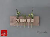 گلدان دیواری چوبی طرح شماره ۱۷ ا ساخته شده با چوب درختان جنگلی