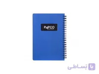 دفتر یادداشت یک خط متالیک 100 برگ پاپکو کدNB-647BC