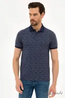 Pierre Cardin تی شرت یقه دار نایلون بلو اسلیم فیت
