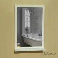 آینه دستشویی دور قاب | ۴۰ در ۶۰ سفید