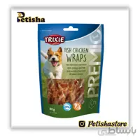 تشویقی سگ تریکسی مدل Fish chicken warps وزن 80 گرم