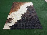 فرش پوست تیکه دوزی طبیعی گاو ا cow skin