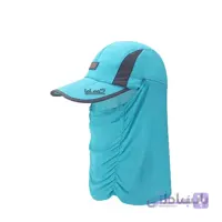 کلاه سه تکه تابستانی توری دار اسکارفی