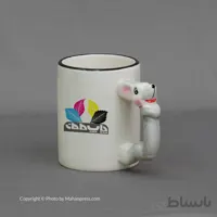 چاپ روی لیوان ماگ سرامیکی عروسکی طرح موش مهربون
