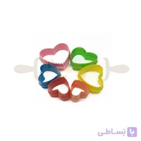کاتر قلب کنگره ای رنگی
