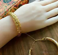 النگو برنجی طلایی طرح طلا