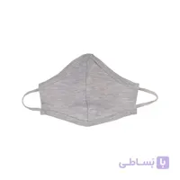 ماسک پارچه ای ملانژ دو لایه رنگ طوسی کد 017 ا Fabric Gray Mask Code 017