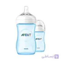 شیشه شیر نچرال فیلیپس اونت آبی ۲۶۰ میلی لیتر بسته ۲ عددی