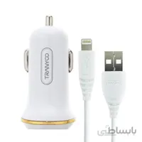 شارژر فندکی ترانیو مدل C11 به همراه کابل تبدیل USB به لایتنینگ