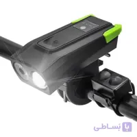 چراغ جلو شارژی ۲ کاره هوشمند دوچرخه ۸۰۰ لومن LED BK-1718