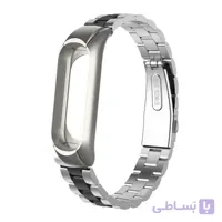 بند فلزی Double Colour مناسب مچ بند هوشمند شیائومی Mi Band 3 و Mi Band 4
