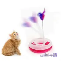 اسباب بازی ریلی توپدار زنگوله دار و فنردار گربه