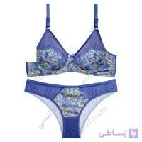 ست شورت و سوتین فانتزی طرح‌دار با آستر نخی
