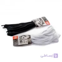 بند کفش 120 سانتی متر رنگ سفید/سیاه