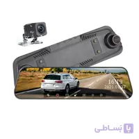 آینه مانیتوردار 12 اینچی فول تاچ و فول اسکرین تک دوربین