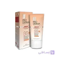 کرم مرطوب کننده رنگی با اس پی اف 40 بژ روشن مناسب پوست چرب و جوش دار پرودرما ا Sunvest Sunblock Spf40 Light Beige PRODERMA