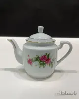 قوری زعفرونی گلسرخی قدیمی