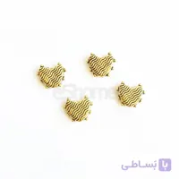 خرج بین کار طلایی طرح قلب بسته 4 عددی gold1013