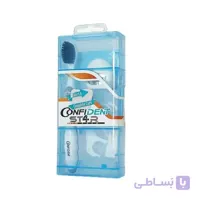 ست مسواک و نخ دندان کانفیدنت مدل Star Pack با برس متوسط