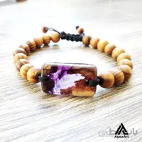 دستبند چوبی و رزینی طرح عادل