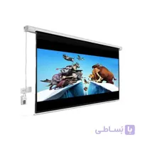 پرده نمایش برقی ویدئو پروژکتور سایز ۳*۳ متری اسکوپ