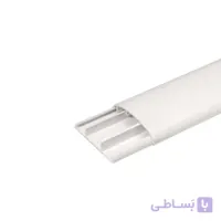 داکت نیم گرد زمینی طوسی و سفید چسبدار سایز 25×120 دانوب
