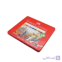 مداد رنگی 24 رنگ جعبه فلزی فابرکاستل