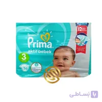 پوشک بچه پریما سایز سه 36 عددی
