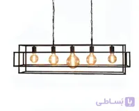 چراغ لوستر خطی مدرن پنج شعله RA10105