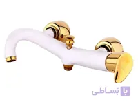 شیرآلات اهرمی نوتریکا مدل سپنتا (سفید طلایی*حمام (دوش))