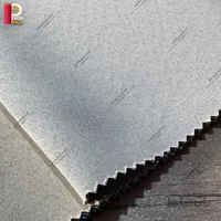 پرده آستر بلک اوت مدل ساده رنگ طوسی روشن همراه دوخت و نوار