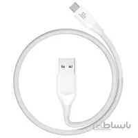 کابل ترنسمارت Type C-USB- با روکش نایلونی بافته شده-خاکستری