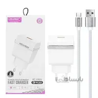 شارژر تک پورت کلومن به همراه کابل شارژ اندروید مدل KC-H905